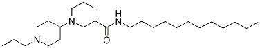 N-DODECYL-1-(1-PROPYLPIPERIDIN-4-YL)PIPERIDINE-3-CARBOXAMIDE 结构式