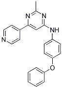 2-METHYL-N-(4-PHENOXYPHENYL)-6-PYRIDIN-4-YLPYRIMIDIN-4-AMINE 结构式