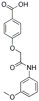 4-[(3-METHOXY-PHENYLCARBAMOYL)-METHOXY]-BENZOIC ACID 结构式