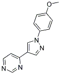 4-[1-(4-METHOXYPHENYL)-1H-PYRAZOL-4-YL]PYRIMIDINE 结构式