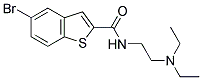 5-BROMO-N-[2-(DIETHYLAMINO)ETHYL]-1-BENZOTHIOPHENE-2-CARBOXAMIDE 结构式