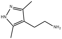 2-(3,5-二甲基-1H-吡唑-4-基)乙胺 结构式