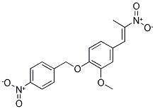 1-(3-METHOXY-4-(P-NITROBENZYLOXY)PHENYL)-2-NITROPROPENE 结构式