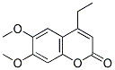 6,7-DIMETHOXY-4-ETHYLCOUMARIN 结构式