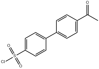 4'-乙酰基联苯-4-磺酰氯 结构式