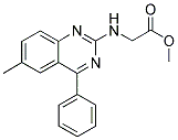 (6-METHYL-4-PHENYL-QUINAZOLIN-2-YLAMINO)-ACETIC ACID METHYL ESTER 结构式