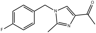 1-[1-(4-FLUOROBENZYL)-2-METHYL-1H-IMIDAZOL-4-YL]-1-ETHANONE 结构式
