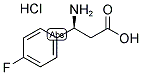 (S)-3-AMINO-3-(4-FLUORO-PHENYL)-PROPANOIC ACID HYDROCHLORIDE 结构式