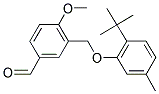 3-(2-TERT-BUTYL-5-METHYL-PHENOXYMETHYL)-4-METHOXY-BENZALDEHYDE 结构式