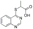 2-(QUINAZOLIN-4-YLTHIO)PROPANOIC ACID 结构式