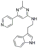 N-[2-(1H-INDOL-3-YL)ETHYL]-2-METHYL-6-PYRIDIN-4-YLPYRIMIDIN-4-AMINE 结构式