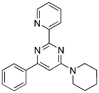 4-Phenyl-6-piperidin-1-yl-2-pyridin-2-ylpyrimidine 结构式