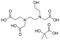 N-(2-HYDROXYETHYL)-ETHYLENEDIAMINE-N,N',N'-TRIACETIC ACID 2-HYDROXYISOBUTYRIC ACID 结构式