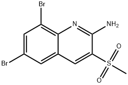 6,8-DIBROMO-3-(METHYLSULFONYL)-2-QUINOLINAMINE