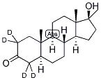 5ALPHA-ANDROSTAN-17ALPHA-METHYL-17BETA-OL-3-ONE-2,2,4,4-D4 结构式