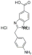 2-(4-AMINO-BENZYL)-1 H-BENZOIMIDAZOLE-5-CARBOXYLIC ACID DIHYDROCHLORIDE 结构式