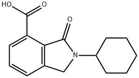 2-环己基-3-氧代异二氢吲哚-4-羧酸 结构式