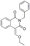 2-BENZYL-4-ETHOXYMETHYLENE-4H-ISOQUINOLINE-1,3-DIONE 结构式