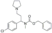 1-PYRROLIDIN-3-(4'-CHLOROPHENYL)-3-(N-CBZ-N-METHYL)AMINO-PROPANE 结构式