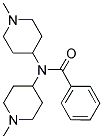 N,N-BIS(1-METHYLPIPERIDIN-4-YL)BENZAMIDE 结构式