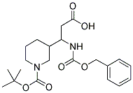 3-(1-BENZYLOXYCARBONYLAMINO-2-CARBOXY-ETHYL)-PIPERIDINE-1-CARBOXYLIC ACID TERT-BUTYL ESTER 结构式
