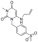 6-(ALLYLAMINO)-3-METHYL-1-[4-(METHYLSULFONYL)BENZYL]PYRIMIDINE-2,4(1H,3H)-DIONE 结构式