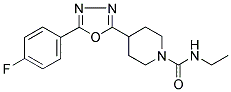 N-ETHYL-4-[5-(4-FLUOROPHENYL)-1,3,4-OXADIAZOL-2-YL]PIPERIDINE-1-CARBOXAMIDE 结构式