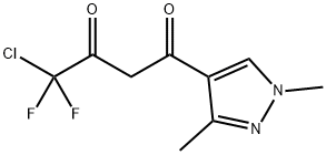 4-氯-1-(1,3-二甲基-1H-吡唑-4-基)-4,4-二氟丁烷-1,3-二酮 结构式