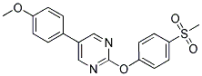 5-(4-METHOXYPHENYL)-2-[4-(METHYLSULFONYL)PHENOXY]PYRIMIDINE 结构式