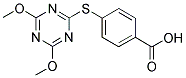 4-[(4,6-DIMETHOXYTRIAZIN-2-YL)THIO]BENZOIC ACID 结构式