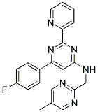 6-(4-FLUOROPHENYL)-N-[(5-METHYLPYRIMIDIN-2-YL)METHYL]-2-PYRIDIN-2-YLPYRIMIDIN-4-AMINE 结构式