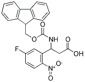 FMOC-DL-3-(5-FLUORO-2-NITROPHENYL)-3-AMINO-PROPIONIC ACID 结构式