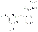N-ISOPROPYL-2-[(4,6-DIMETHOXYPYRIMIDIN-2-YL)OXY]BENZAMIDE 结构式