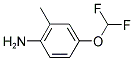 4-DIFLUOROMETHOXY-2-METHYL-PHENYLAMINE 结构式