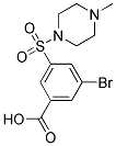 3-BROMO-5-(4-METHYL-PIPERAZINE-1-SULFONYL)-BENZOIC ACID 结构式