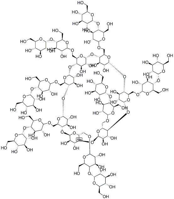 HEPTAKIS-(6-O-MALTOSYL)-BETA-CYCLODEXTRIN 结构式