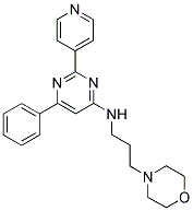 (3-MORPHOLIN-4-YL-PROPYL)-(6-PHENYL-2-PYRIDIN-4-YL-PYRIMIDIN-4-YL)-AMINE 结构式