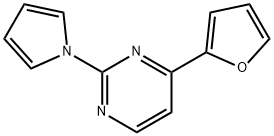 4-(2-FURYL)-2-(1H-PYRROL-1-YL)PYRIMIDINE 结构式