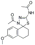 N-(3'-ACETYL-6-METHOXY-3,4-DIHYDRO-2H,3'H-SPIRO[NAPHTHALENE-1,2'-[1,3,4]THIADIAZOL]-5'-YL)ACETAMIDE 结构式