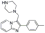 3-PIPERAZIN-1-YLMETHYL-2-P-TOLYL-IMIDAZO[1,2-A]-PYRIDINE 结构式