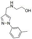 2-(([1-(3-METHYLPHENYL)-1H-PYRAZOL-4-YL]METHYL)AMINO)ETHANOL 结构式