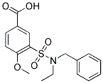 3-(BENZYL-ETHYL-SULFAMOYL)-4-METHOXY-BENZOIC ACID 结构式