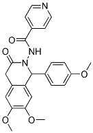 N-(6,7-DIMETHOXY-1-(4-METHOXYPHENYL)-3-OXO-3,4-DIHYDROISOQUINOLIN-2(1H)-YL)ISONICOTINAMIDE 结构式