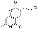 5-CHLORO-3-(2-CHLOROETHYL)-7-METHYL-2H-PYRANO[3,2-C]PYRIDIN-2-ONE 结构式