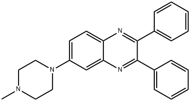 6-(4-METHYLPIPERAZINO)-2,3-DIPHENYLQUINOXALINE 结构式