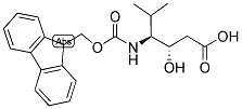 FMOC-(3S,4S)-4-AMINO-3-HYDROXY-5-METHYL HEXANOIC ACID 结构式