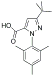 3-TERT-BUTYL-1-(2,4,6-TRIMETHYLPHENYL)-1HPYRAZOLE-5-CARBOXYLIC ACID 结构式