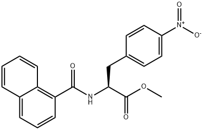 (S)-METHYL-2-NAPHTHOYLAMINO-3-(4-NITROPHENYL)PROPIONATE 结构式