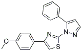 4-(4-METHOXYPHENYL)-2-(5-PHENYL-1H-PYRAZOL-1-YL)-1,3-THIAZOLE 结构式