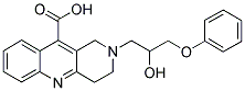 2-(2-Hydroxy-3-phenoxypropyl)-1,2,3,4-tetrahydrobenzo[b][1,6]naphthyridine-10-carboxylic acid 结构式